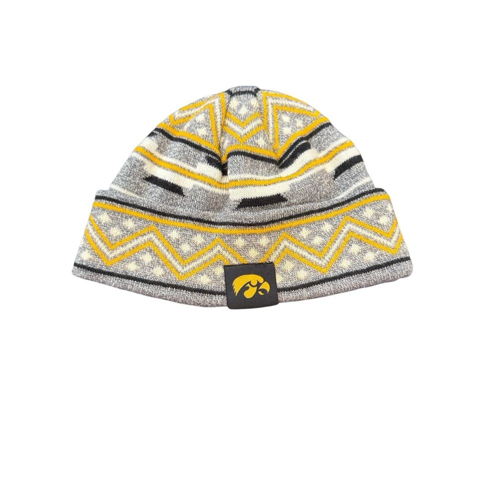 NCAA Iowa Hawkeyes LOGO Knit Skull Cap Beanie Hat